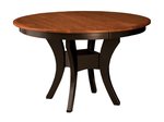 Brown Maple Imperial Single Pedestal Extension Table - Quick Ship