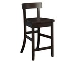 Amish Classic Brown Maple Bar Stool - Quick Ship With An Onyx Finish