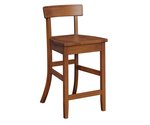 Amish Classic Brown Maple Bar Stool - Quick Ship With A Michaels Cherry Finish