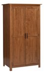 Amish Richey Wardrobe with Rod & Shoe Shelf