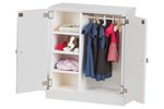Wooden Doll Clothes Wardrobe
