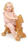 Amish Wooden Toy Riding Horse