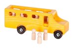 Small Wooden Toy School Bus with Little People