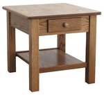 Contemporary End Table with One Drawer