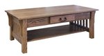 Mission Coffee Table with One Drawer