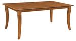 Amish Maple Wood Amherst 42" x 72" Leg Dining Table - Quick Ship