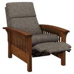 Magnolia Quarter Sawn White Oak Slat Mission Recliner - Quick Ship