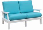 Eco Poly Outdoor Heritage Deep Seat Love Seat with Cushions