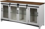Rustic Solid Wood Curio Console