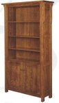 Oak Wood Boston Bookcase - Quick Ship