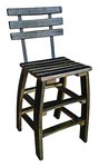 Whiskey Barrel Chair with Back