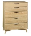 Amish Kirtland Modern 5 Drawer Chest of Drawers