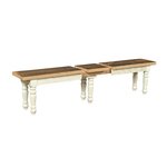 Reclaimed Barnwood Farmhouse Backless Extend-A-Bench