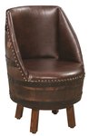 Upholstered Barrel Chair