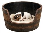 Amish Rustic Barrel Dog Bed