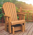 Quick Ship Poly Fanback Chair Glider