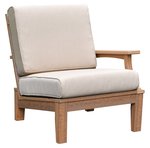 Eco Poly Granville Deep Seating Sectional Arm Chair With Cushions