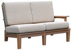 Eco Poly Granville Deep Seating Sectional Arm Loveseat With Cushions