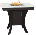 Poly Modern Paradise Pub Table with Firepit