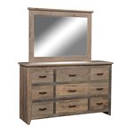 Reclaimed Barnwood Midland 9 Drawer Dresser