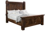 Amish Rustic Rough Sawn Maple Lodge Bed