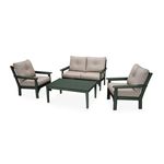 POLYWOOD® Vineyard 4-Piece Deep Seating Set