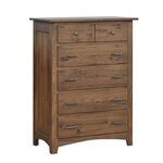 Amish Classic Modern Farmhouse 6-Drawer Chest of Drawers
