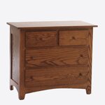 Amish Classic Modern Farmhouse Large Chest Nightstand - Choose Size