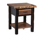 Cross Lake Live Edge 1-Drawer Nightstand