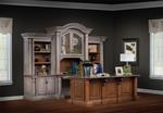 Amish Stonespire Solid Wood Executive Office Furniture Set