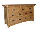 In-Stock Milwaukee Mission Dresser with Seven Drawers