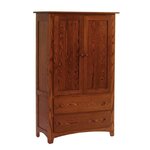 Amish Classic Modern Farmhouse Armoire and Wardrobe Cabinet
