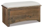 Amish Mervin Live Edge Blanket Chest with Cedar Bottom