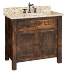 Amish Rustic Bathroom Vanity 36 inch