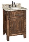 Amish Rustic Bathroom Vanity 24 inch