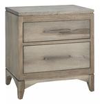Contemporary Canopy Two Drawer Nightstand
