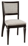 Amish Danville Wood Frame Upholstered Dining Side Chair