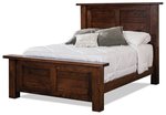 Amish Oak Orewood Panel Bed Silo No Steel Accents