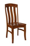 Amish La Crosse Curved Slat Back Dining Chair