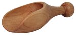 Hand Carved Wood Turned Scoop - In Stock