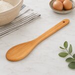 American Made Maple Wood 12" Mixing Paddle Spoon – Wooden Kitchen Tool In-Stock