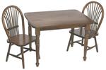 Amish Wood Child's Play Table and Chairs