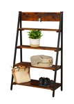 Ladder Shelf with Metal Legs