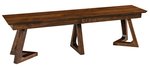 Amish All American Dean Modern Trestle Dining Bench