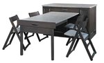 Space Saving Pullout Table Kitchen Island