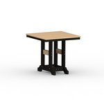 Berlin Gardens Classic 33" Square Poly Dining Table with Hammered Top