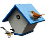 Recycled Poly Wren or Chickadee Bird House