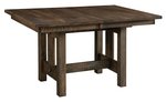 Fort Worth Rustic Rough Sawn Wood Trestle Dining Table