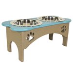 Poly Large Dog Feeding Station, 8 Cups