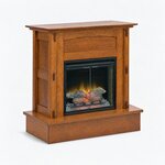 Amish Modesto Mission Electric Fireplace Mantel